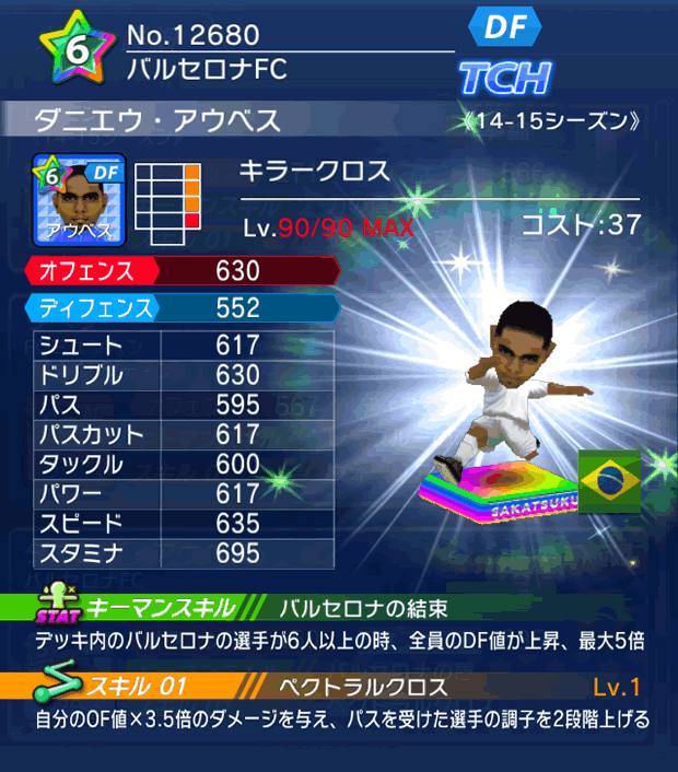 No.12680 ダニエウ・アウベス【14-15】