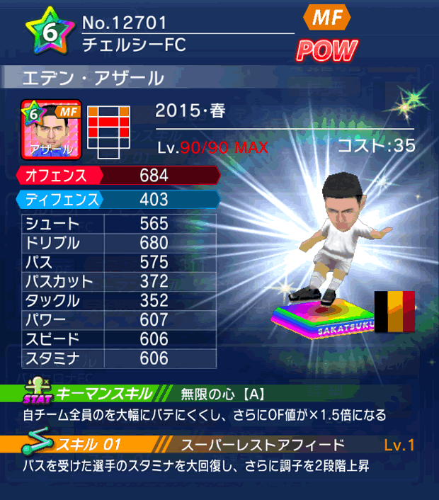 No.12701 エデン・アザール【15・春】