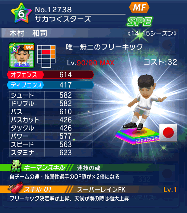 No.12738 木村和司【14-15】