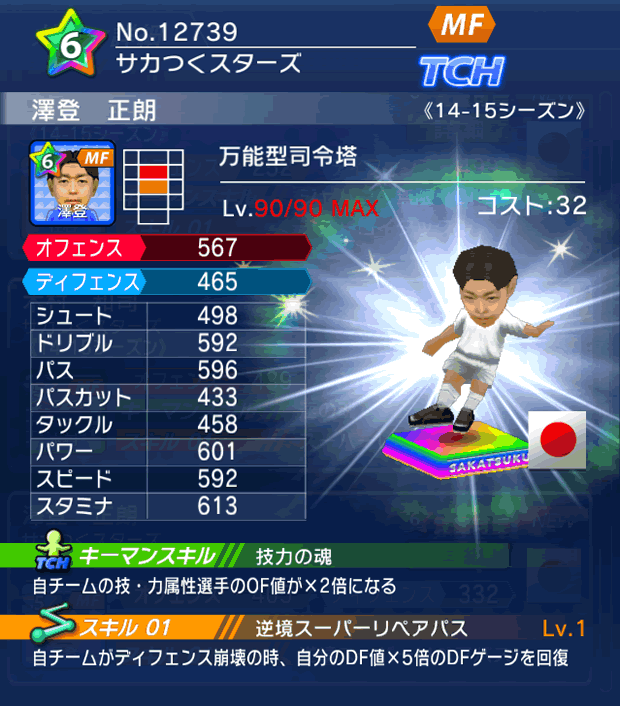 No.12739 澤登正朗【14-15】