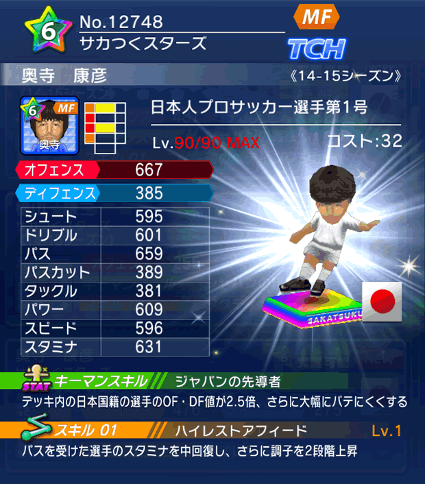 No.12748 奥寺康彦【14-15】