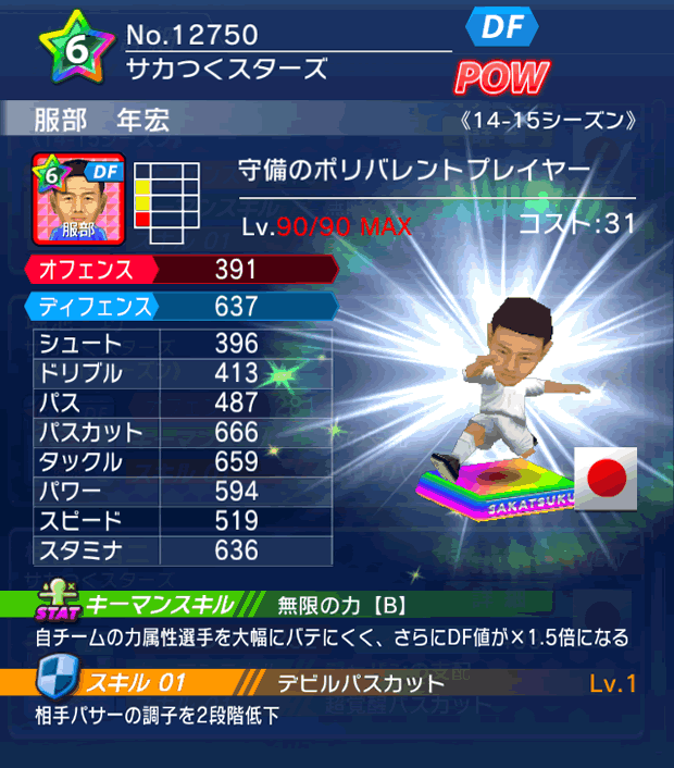 No.12750 服部年宏【14-15】