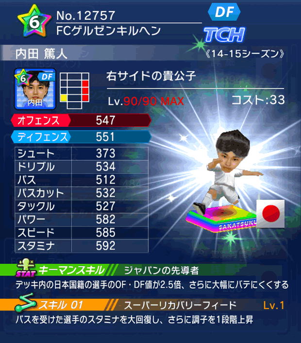 No.12757　内田篤人【14-15】