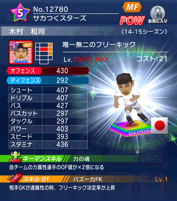 No.12780　木村和司【14-15】