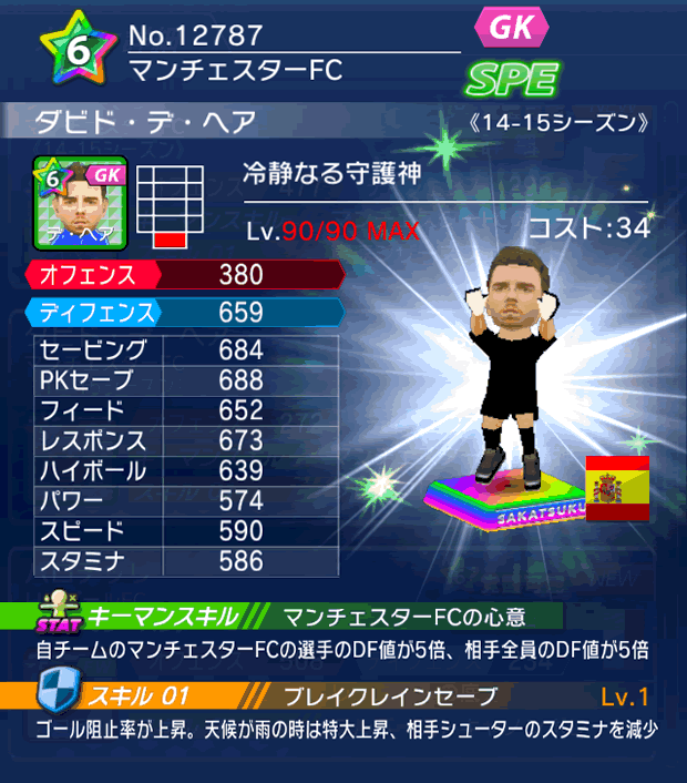 No.12787 ダビド・デ・ヘア【14-15】