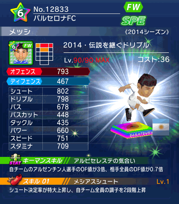 No.12833　メッシ【2014MVP】