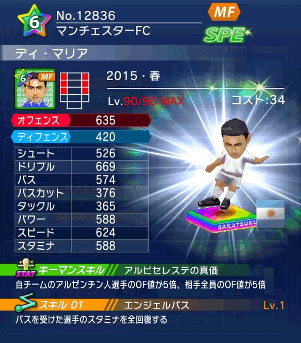 No.12836 ディ・マリア【15・春】
