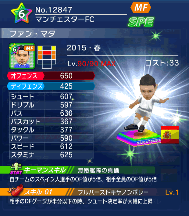 No.12847 ファン・マタ【15・春】