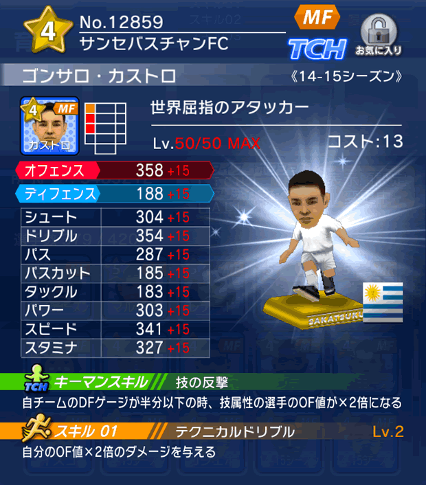 No.12859 ゴンサロ・カストロ【14-15】
