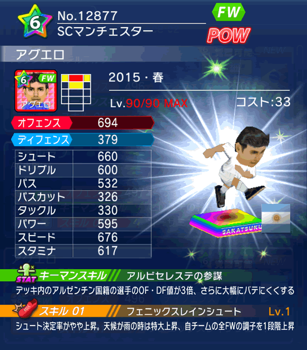 No.12877 アグエロ【15・春】