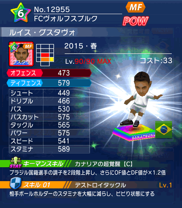 No.12955　ルイス・グスタヴォ【15・春】