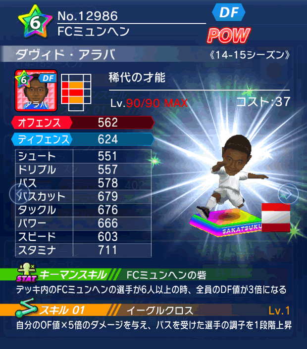 No.12986 ダヴィド・アラバ【14-15】