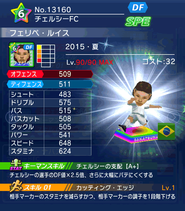 No.13160 フェリペ・ルイス【15・夏】