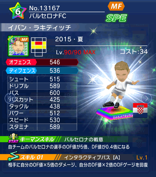 No.13167 イバン・ラキティッチ【15・夏】