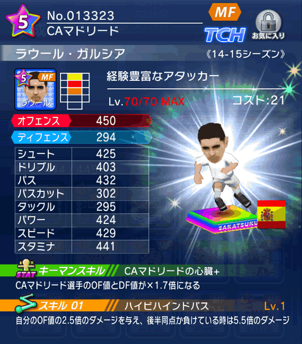 No.13323　ラウール・ガルシア【14-15】