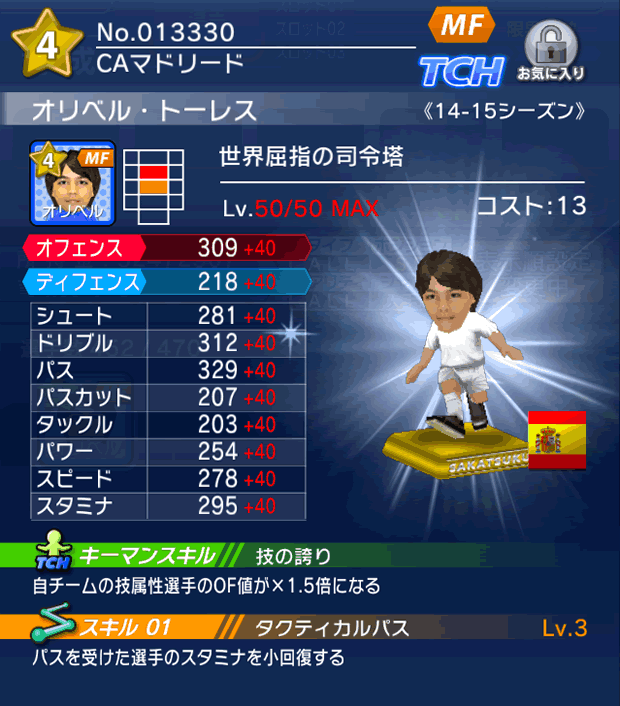 No.13330 オリベル・トーレス【14-15】