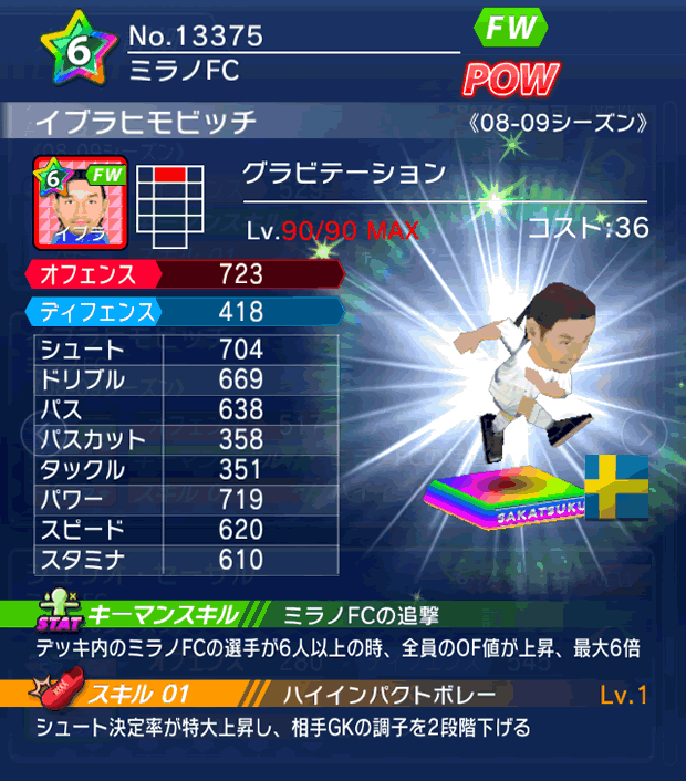 No.13375 イブラヒモビッチ【08-09LS】