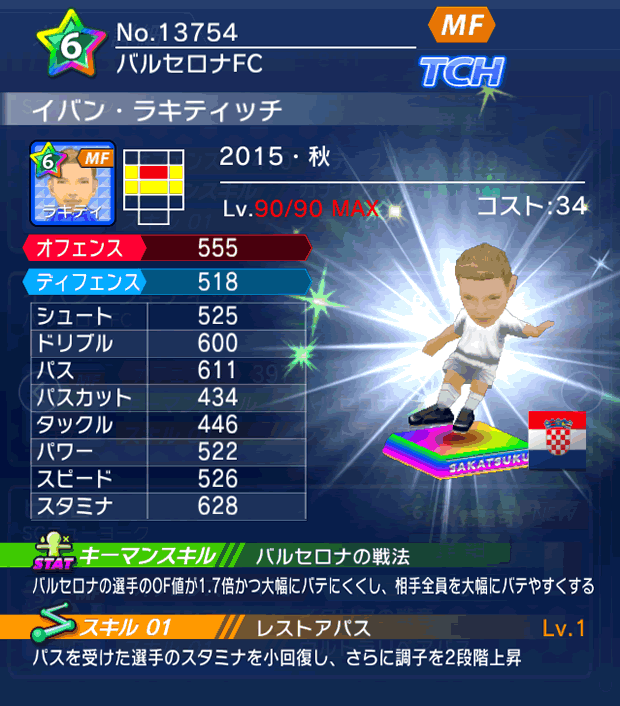 No.13754 イバン・ラキティッチ【15・秋】