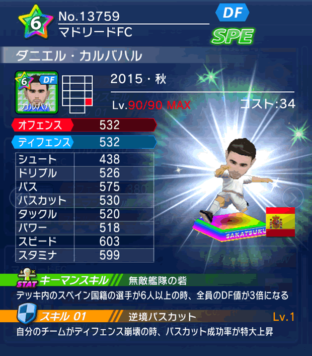 No.13759　ダニエル・カルバハル【15・秋】