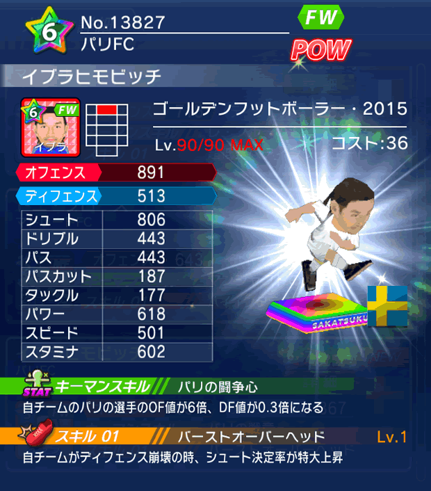 No.13827　イブラヒモビッチ【GFB15】