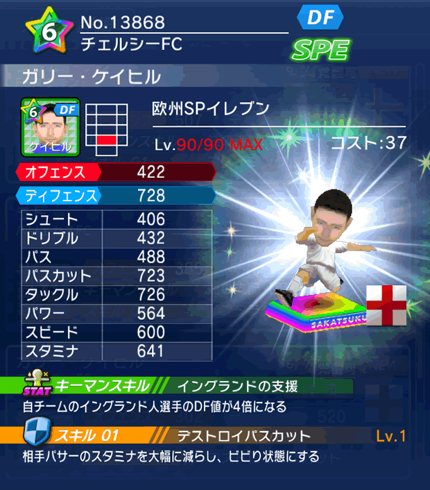 No.13868 ガリー・ケイヒル【欧州SP】