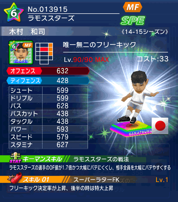 No.13915 木村和司【14-15】