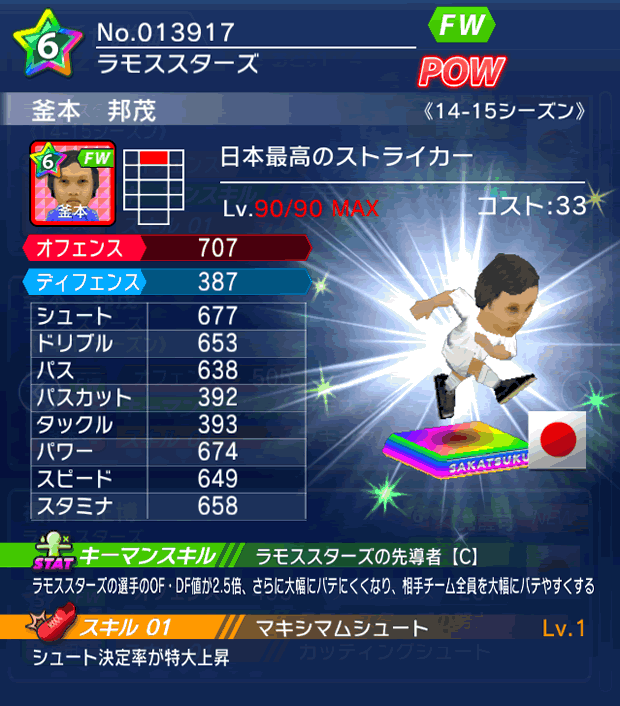 No.13917　釜本邦茂【14-15】