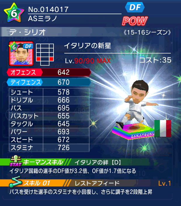 No.14017 デ・シリオ【15-16】