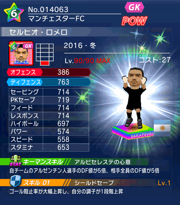 No.14063 セルヒオ・ロメロ【16・冬】