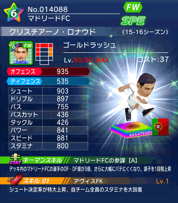 No.14088 クリスチアーノ・ロナウド【15-16】