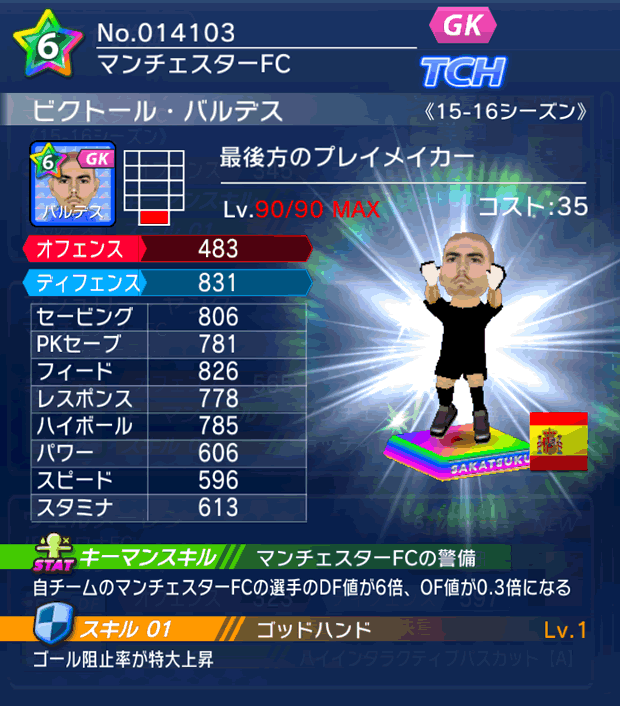 No.14103　ビクトール・バルデス【15-16】