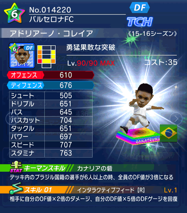 No.14220 アドリアーノ・コレイア【15-16】