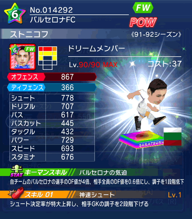 No.14292　ストニコフ【91-92G】