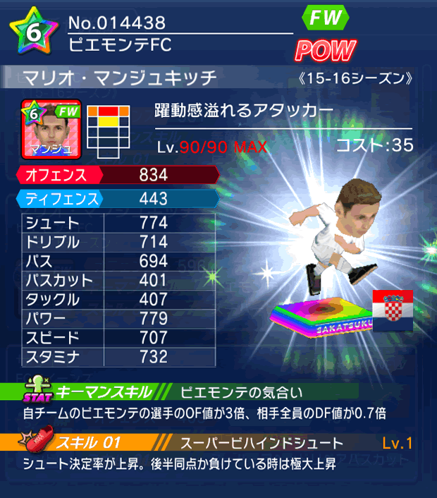 No.14438　マリオ・マンジュキッチ【15-16】