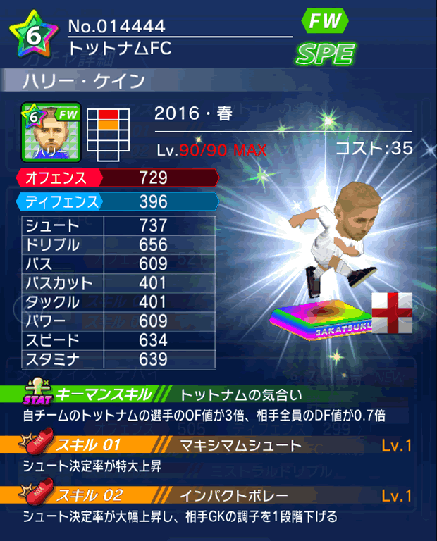 No.14444 ハリー・ケイン【16・春】