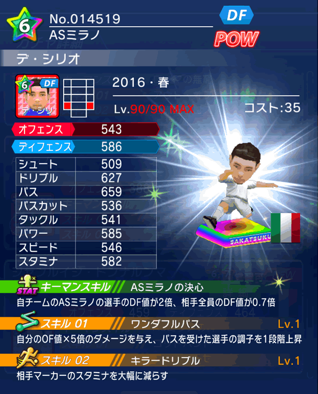 No.14519　デ・シリオ【16・春】