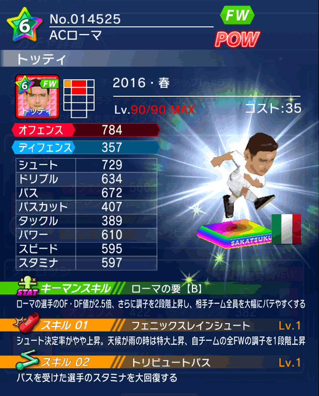 No.14525 トッティ【16・春】