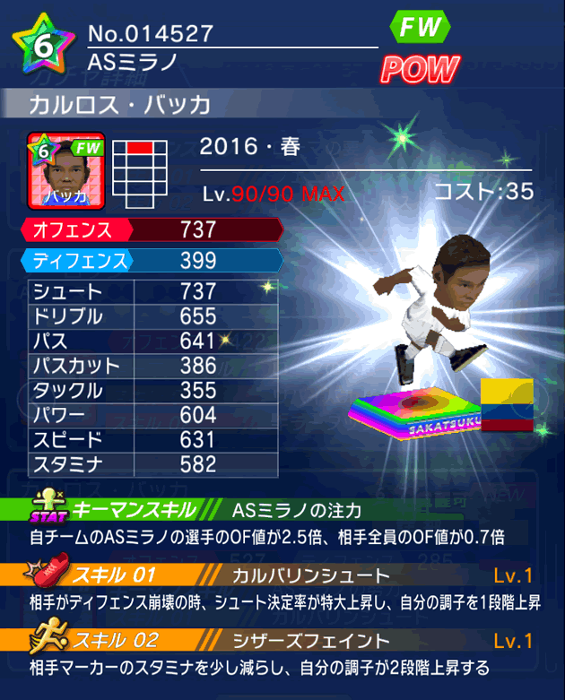 No.14527 カルロス・バッカ【16・春】