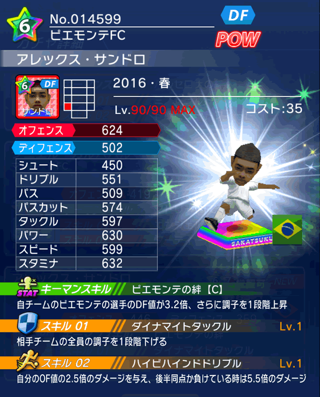 No.14599 アレックス・サンドロ【16・春】