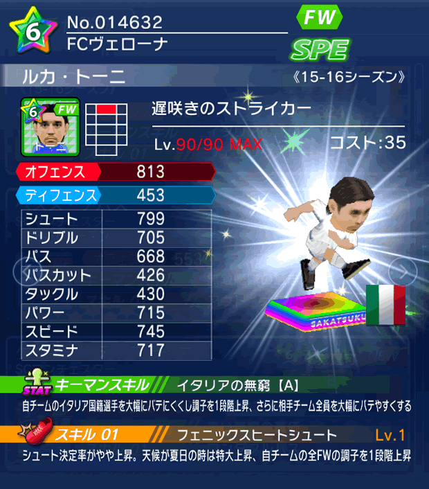No.14632 ルカ・トーニ【15-16】