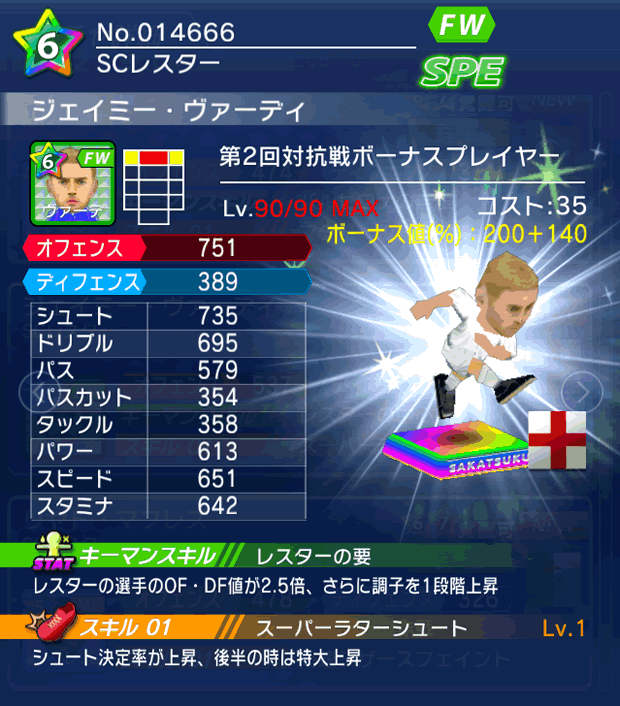 No.14666　ジェイミー・ヴァーディ【co・BP】