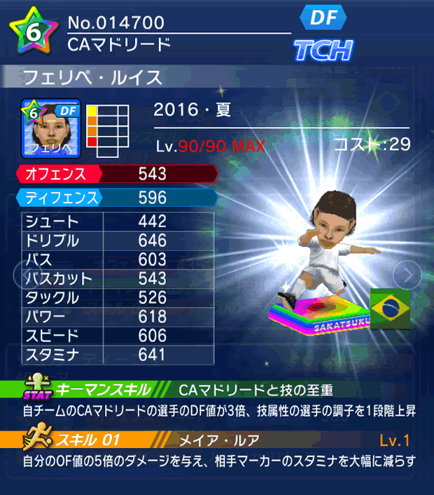 No.14700　フェリペ・ルイス【16・夏】