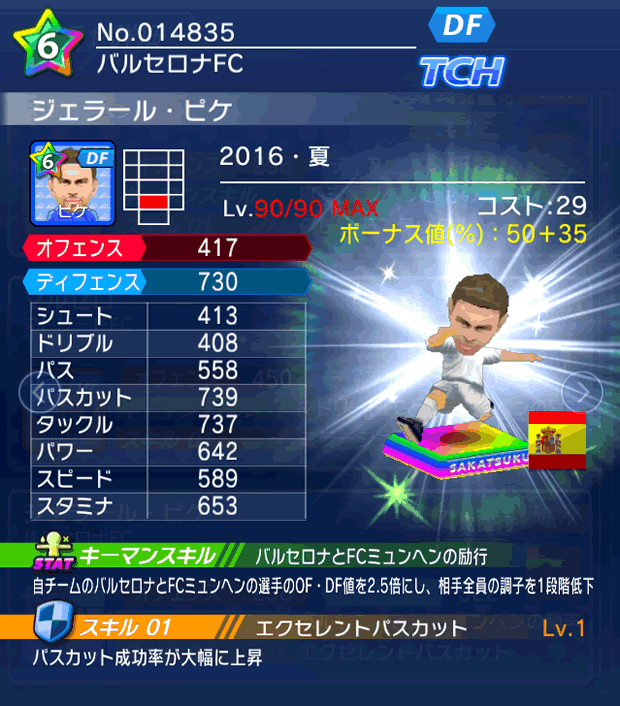 No.14835 ジェラール・ピケ【16・夏】