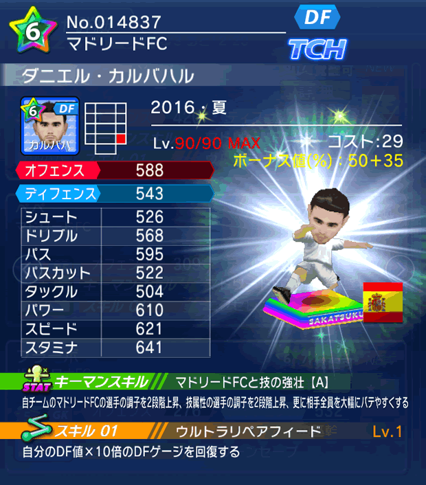 No.14837　ダニエル・カルバハル【16・夏】