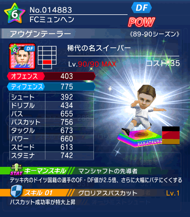 No.14883　アウゲンテーラー【89-90LL】