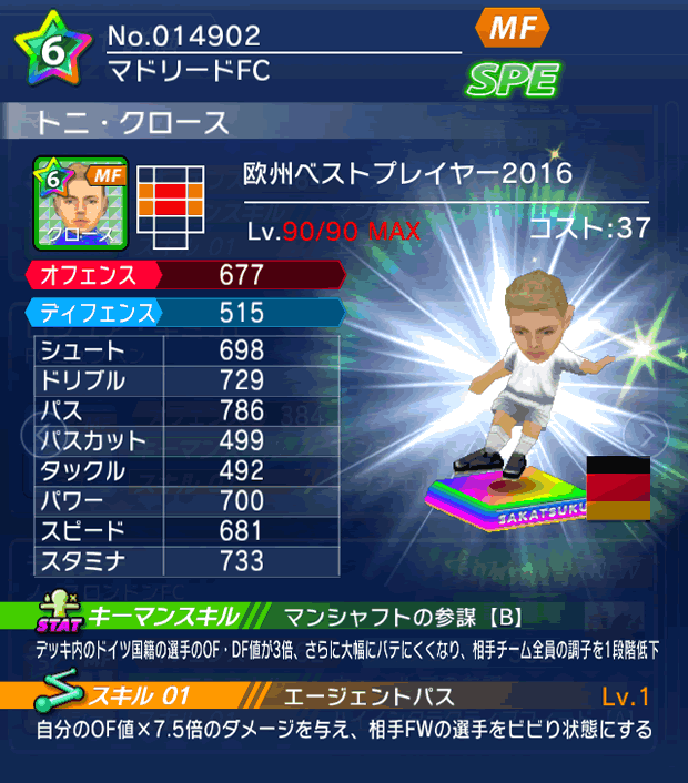 No.14902　トニ・クロース【EU・16】