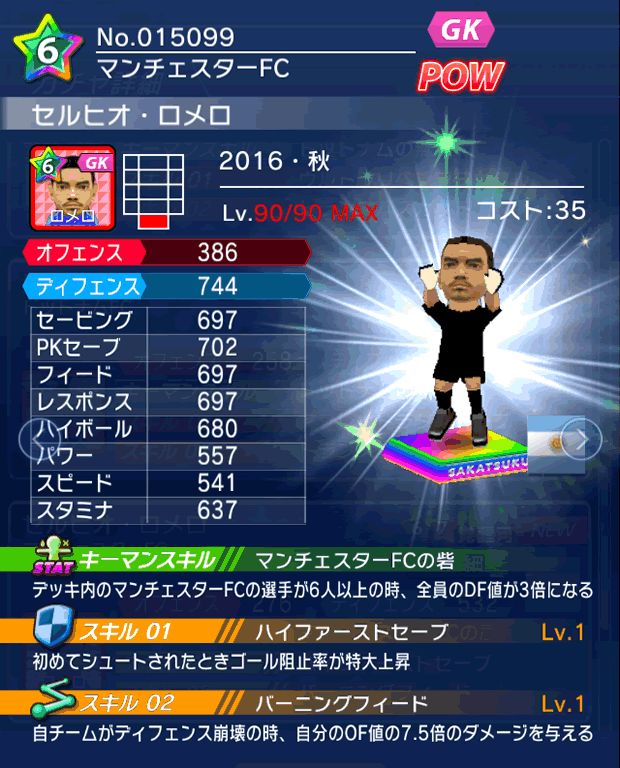 No.15099　セルヒオ・ロメロ【16・秋】