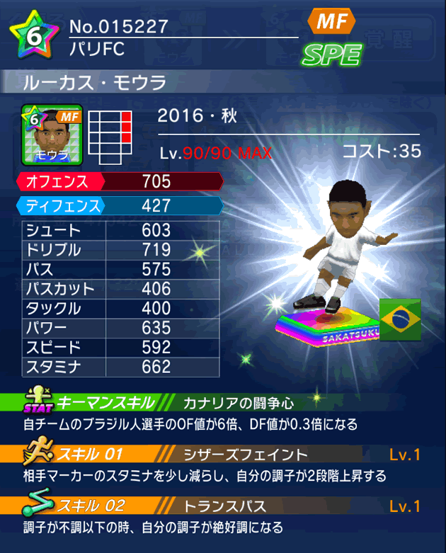 No.15227 ルーカス・モウラ【16・秋】