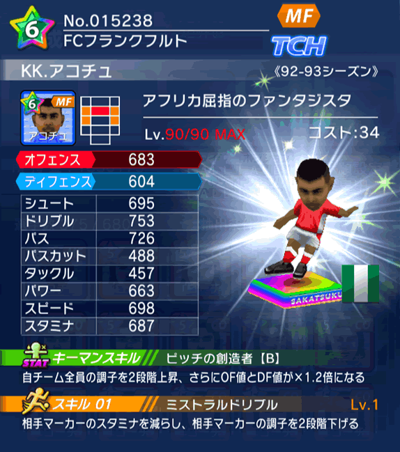 No.15238 KK.アコチュ【92-93cs】