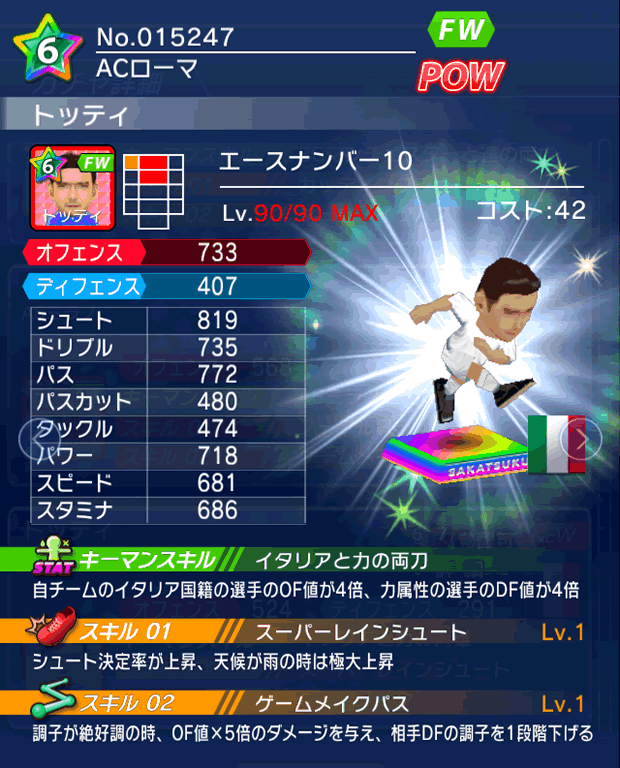 No.15247　トッティ【No.10】